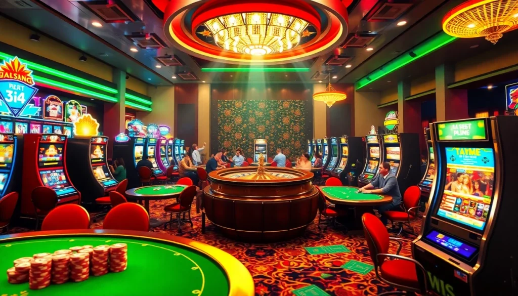Experience thrilling gambling action at new88siam.com with dynamic players at casino tables.